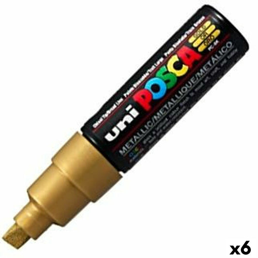 felt-tip pens POSCA PC-8K Golden 6 Units-0