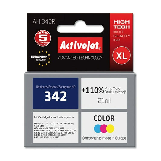 Original Ink Cartridge Activejet AH-342R White Cyan/Magenta/Yellow-0