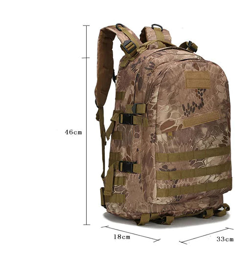 Survival Game Tactical Backpack with Camouflage Design