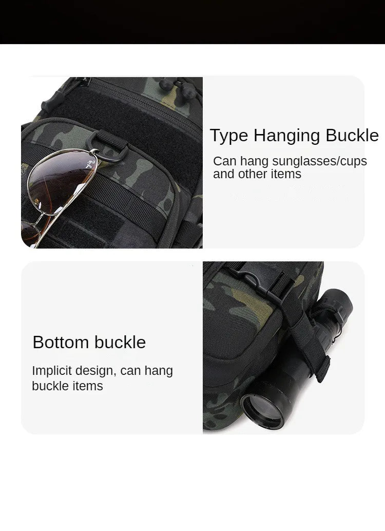 Camping Chest Bag Tactical Backpack for Men Sports Shoulder Outdoor Hiking Climbing Cycling Fishing MOLLE Sling EDC Fanny Pack