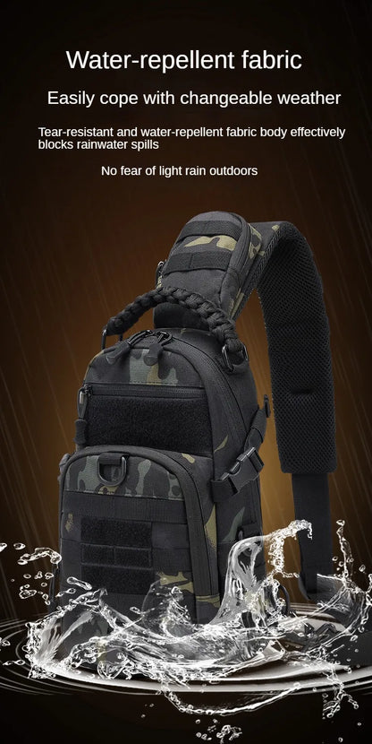 Camping Chest Bag Tactical Backpack for Men Sports Shoulder Outdoor Hiking Climbing Cycling Fishing MOLLE Sling EDC Fanny Pack