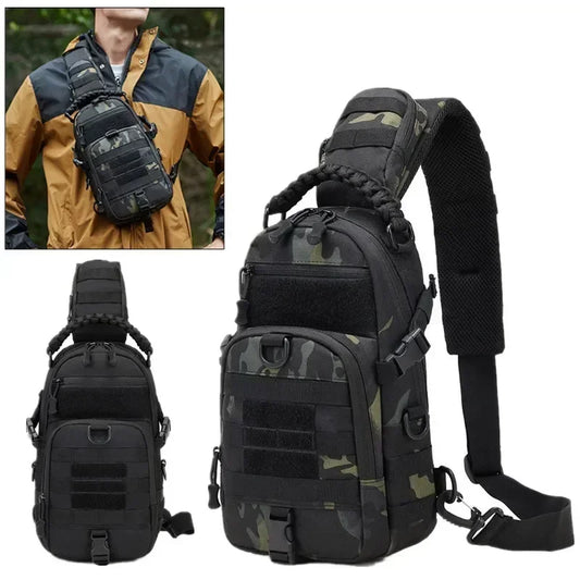 Camping Chest Bag Tactical Backpack for Men Sports Shoulder Outdoor Hiking Climbing Cycling Fishing MOLLE Sling EDC Fanny Pack