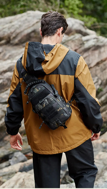 Camping Chest Bag Tactical Backpack for Men Sports Shoulder Outdoor Hiking Climbing Cycling Fishing MOLLE Sling EDC Fanny Pack
