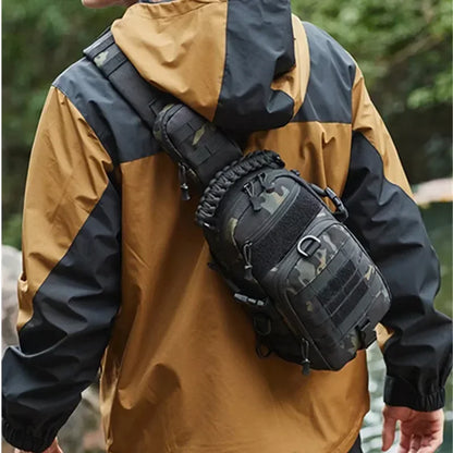 Camping Chest Bag Tactical Backpack for Men Sports Shoulder Outdoor Hiking Climbing Cycling Fishing MOLLE Sling EDC Fanny Pack
