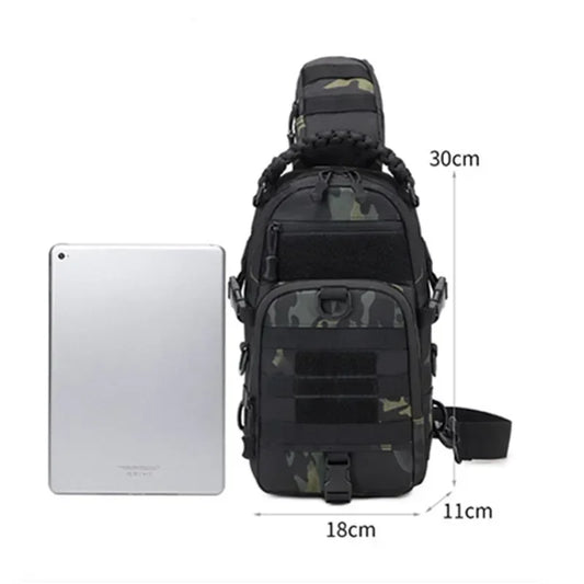 Camping Chest Bag Tactical Backpack for Men Sports Shoulder Outdoor Hiking Climbing Cycling Fishing MOLLE Sling EDC Fanny Pack