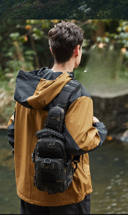 Camping Chest Bag Tactical Backpack for Men Sports Shoulder Outdoor Hiking Climbing Cycling Fishing MOLLE Sling EDC Fanny Pack