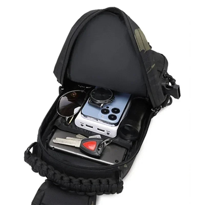Camping Chest Bag Tactical Backpack for Men Sports Shoulder Outdoor Hiking Climbing Cycling Fishing MOLLE Sling EDC Fanny Pack